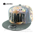 Wholesale sublimation leather snapback hiphop flat cap